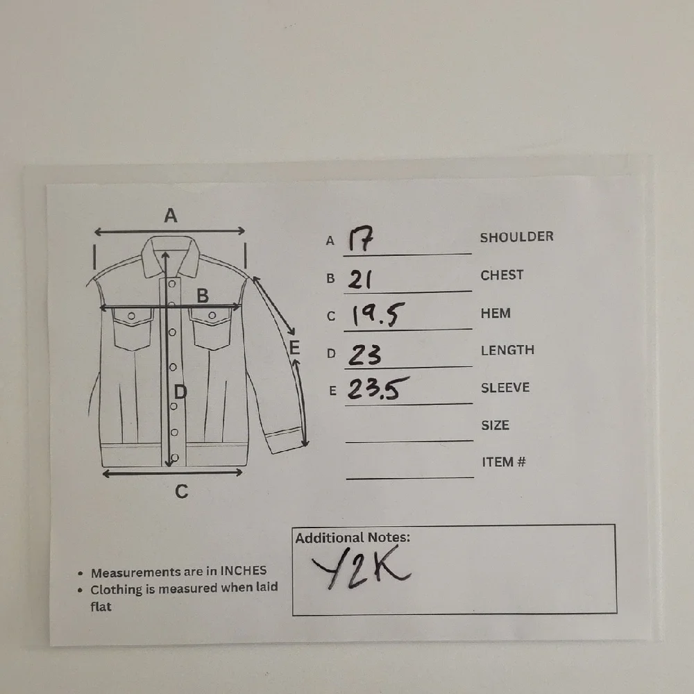 Y2K Sexso Jeans Women’s Blue Denim Jacket – Stretch Cotton – Size 4 - Picture 10 of 10